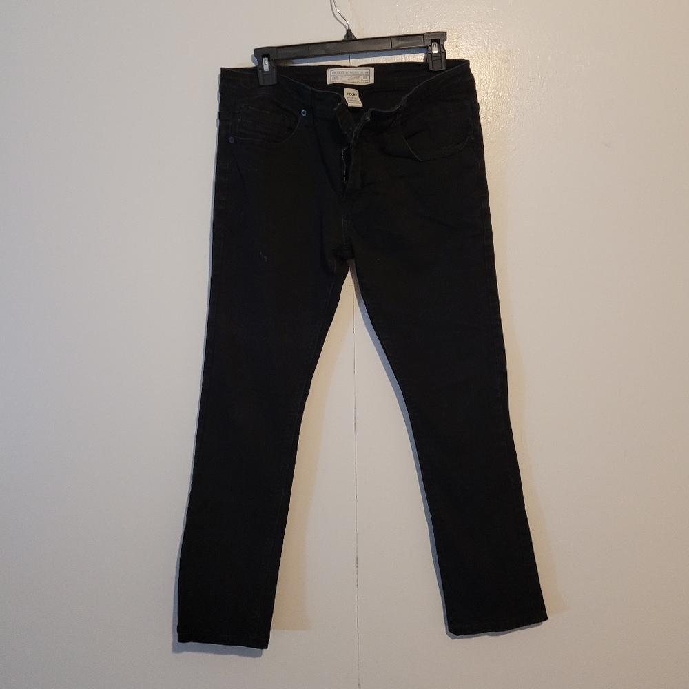ALEXANDER JULIAN STRETCH DENIM black jeans 32 x 30.